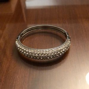 Express Hinge Clear Stone Bangle